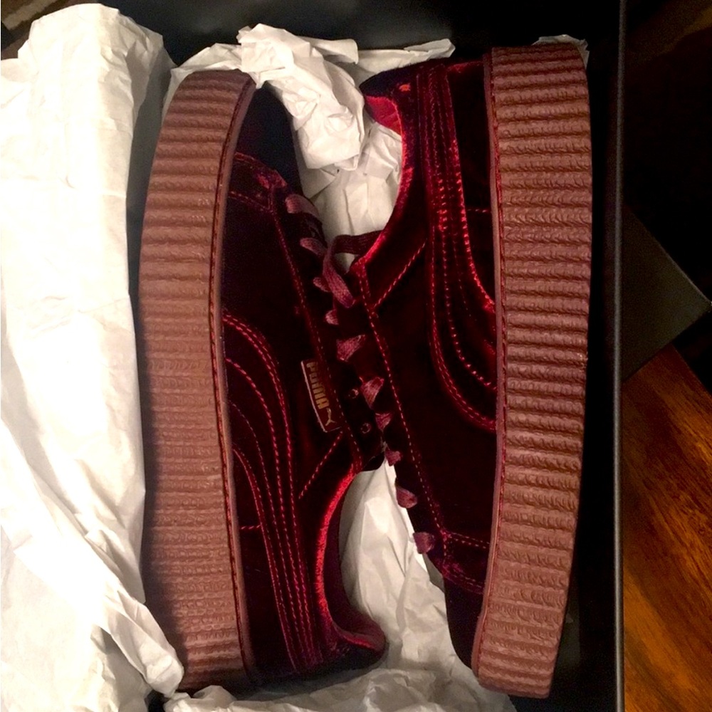 Savage Fenty velvet sneakers
